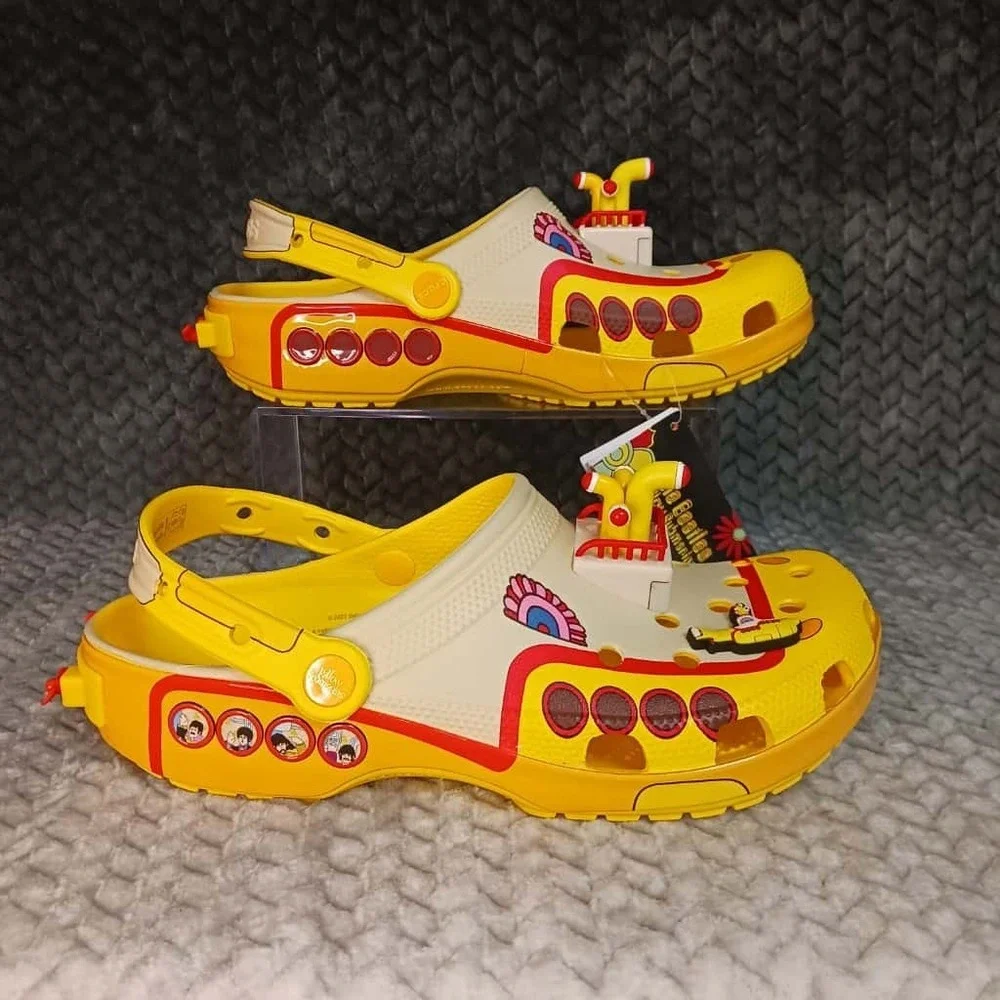 Crocs The Beatles Edition Yellow Submarine Classic Men's Clog Size 9 Women's 11